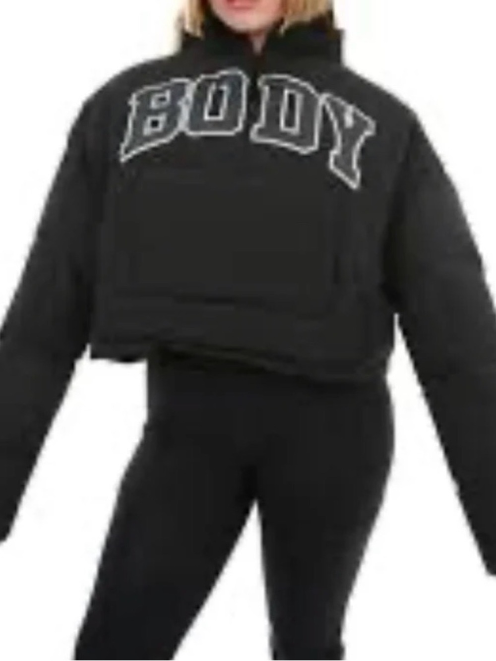 Body by Raven Tracy Camp Oversized Cropped puffer jacket